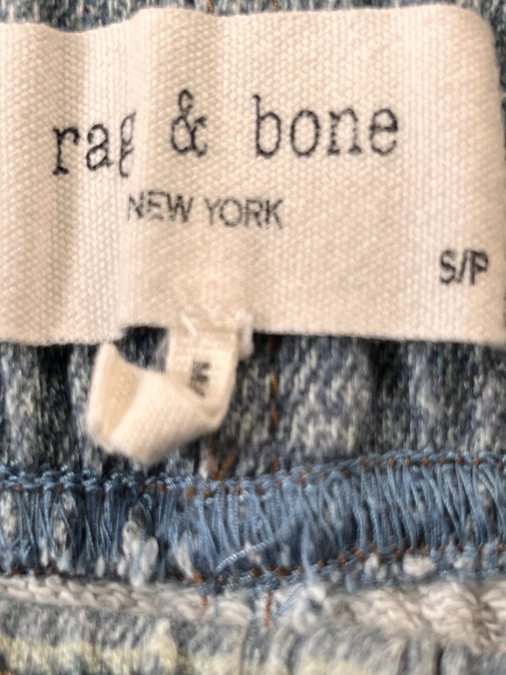 rag & bone Distressed Light Blue Denim Jogger Pants - Picture 11 of 15